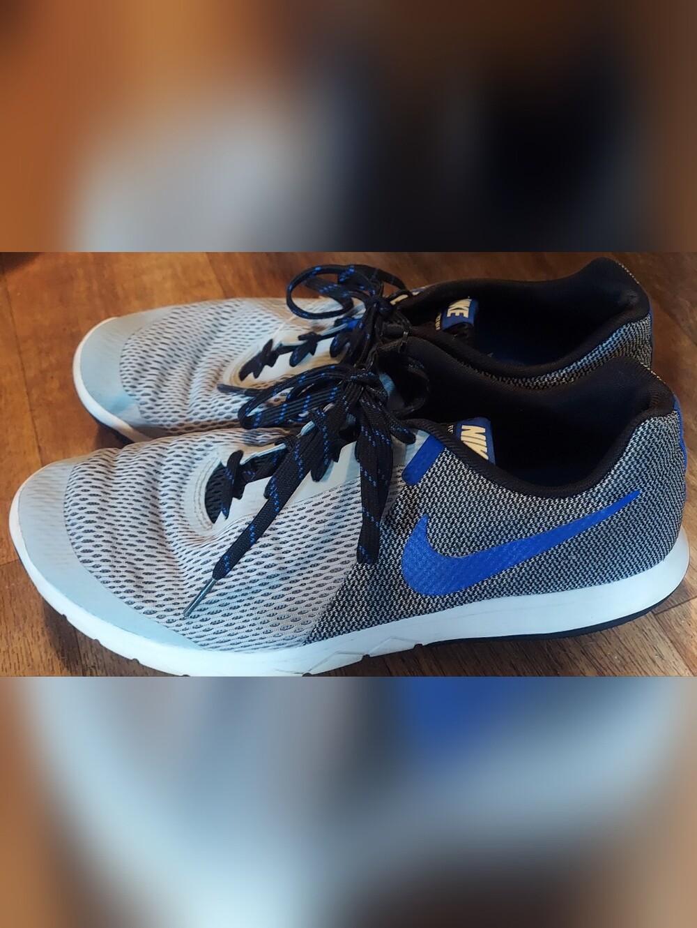 Nike Flex Experience RN 5 Wolf Grey Racer Blue Sneakers
